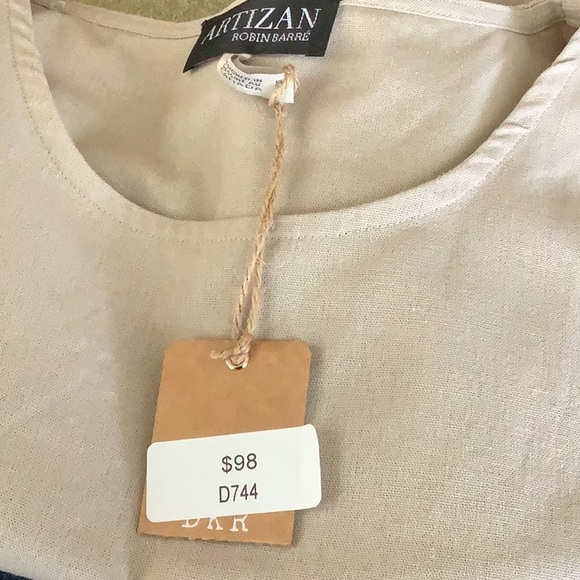 Artizan - Robin Barré - Taupe Shift Dress - Size Large - Picture 11 of 11